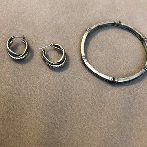 Lia Sophia earrings and bracelet